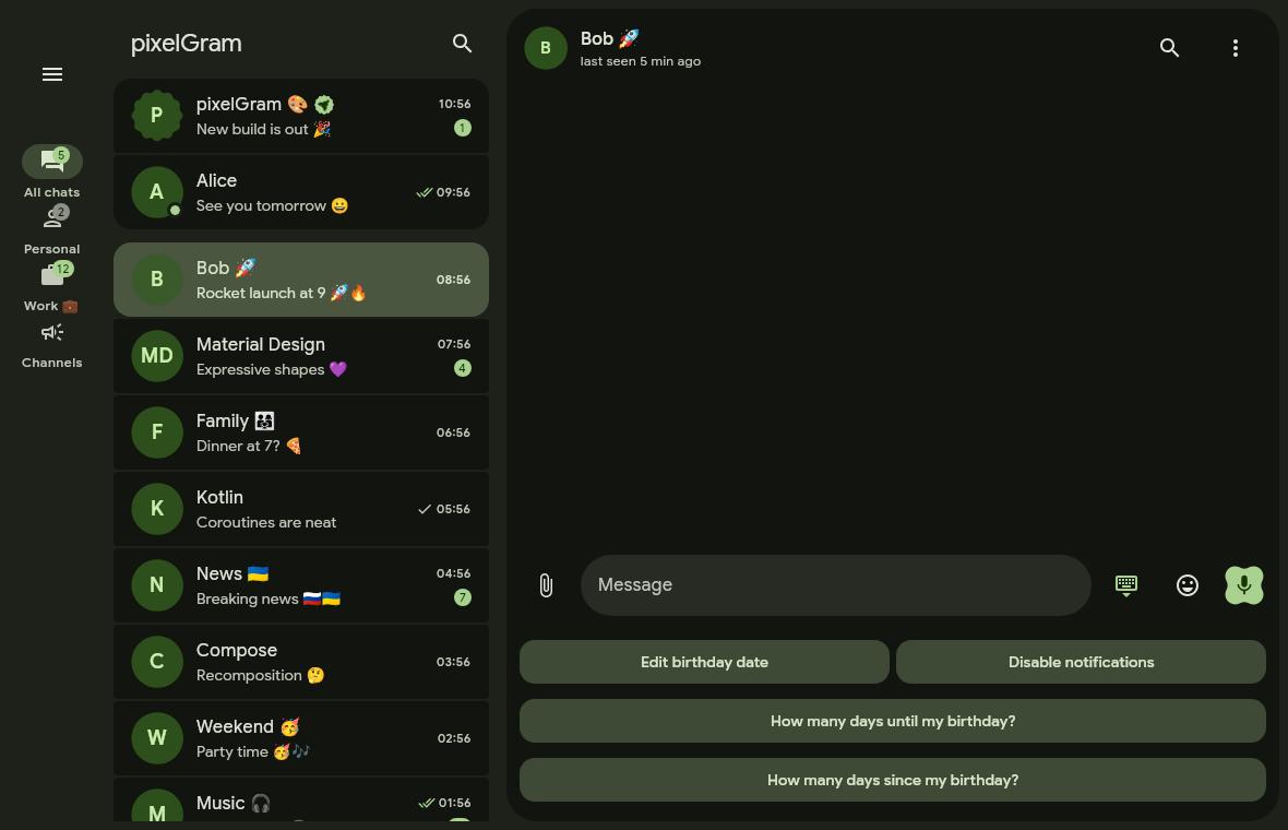 Bot keyboard